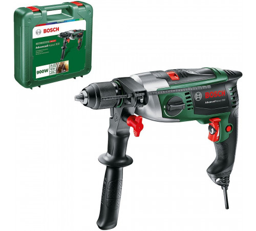 Сетевая ударная дрель Bosch AdvancedImpact 900, 900Вт, кейс (0603174020)