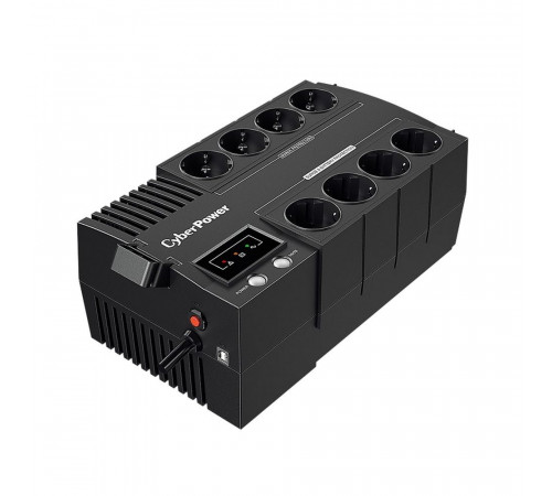 Источник бесперебойного питания ИБП CyberPower BS650E NEW линейно-интерактивный 650ВА/390Вт, 4+4 евророзетки, USB / CBR-BS650E. / UPS Line-Interactive CyberPower BS650E NEW 650VA/390W USB (4+4 EURO) {3} (272765)