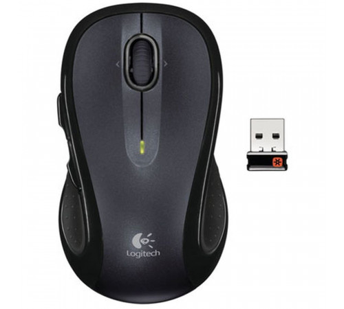 Мышь Logitech M510 Black |910-001826| черная, 7 кнопок, 1000 dpi, USB Unifying 2,4GHz, |910-001826| эргономичная, резиновые вставки, колесико прокрутки с построчным режимом (022126)