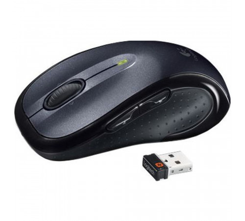 Мышь Logitech M510 Black |910-001826| черная, 7 кнопок, 1000 dpi, USB Unifying 2,4GHz, |910-001826| эргономичная, резиновые вставки, колесико прокрутки с построчным режимом (022126)