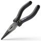 Длинногубцы Deli Home Series Black HT2106 160мм, эксклюзивный дизайн, рукоятка из высококачественного софттач пластика