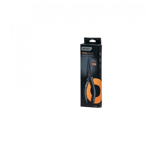 Длинногубцы Deli Home Series Black HT2106 160мм, эксклюзивный дизайн, рукоятка из высококачественного софттач пластика