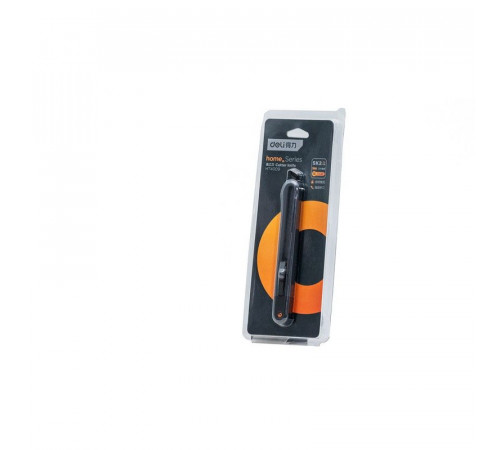 Технический нож "Home Series Black" Deli HT4009  ширина лезвия 9мм, эксклюзивный дизайн, корпус из высококачественного софттач пластика