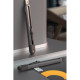 Технический нож "Home Series Black" Deli HT4009  ширина лезвия 9мм, эксклюзивный дизайн, корпус из высококачественного софттач пластика