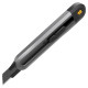 Технический нож "Home Series Black" Deli HT4018  ширина лезвия 18мм, эксклюзивный дизайн, корпус из высококачественного софттач пластика