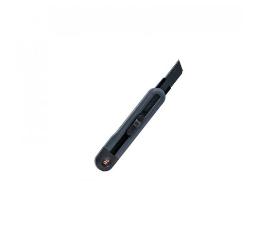 Технический нож "Home Series Black" Deli HT4018  ширина лезвия 18мм, эксклюзивный дизайн, корпус из высококачественного софттач пластика