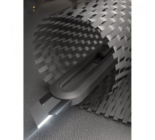 Технический нож "Home Series Black" Deli HT4018  ширина лезвия 18мм, эксклюзивный дизайн, корпус из высококачественного софттач пластика