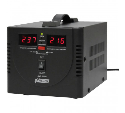 Стабилизатор напряжения Powerman AVS 500 D Black (6015735) AVS 500 D Black (445932) {6}