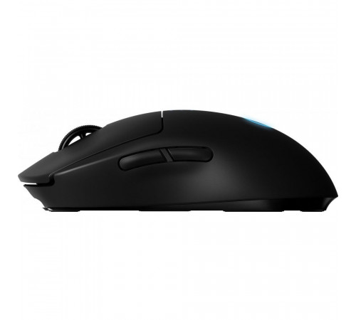 Мышь игровая Logitech G PRO Wireless |910-005272| черная, сенсор Hero 25K 100-25600dpi, USB |910-005272| приемник LIGHTSPEED™, 7 кнопок, 5 профилей пользователя, RGB-подсветка, под обе руки