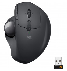 Мышь-трекбол Logitech MX Ergo |910-005179| черный, оптический светодиодный сенсор 512-2048dpi, |910-005179| Bluetooth+2.4G, эргономичный дизайн, 8 кнопок, АКБ до 4мес., правый хват