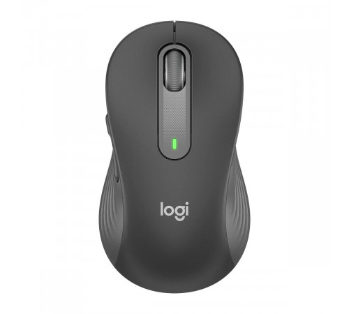 Мышь беспроводная Logitech M650L Signature Graphite |910-006236| темно-серая, 400-4000 dpi, |910-006236| Bluetooth + 2.4G, 5 кнопок, АА-батарейка, полноразмерная, правый хват