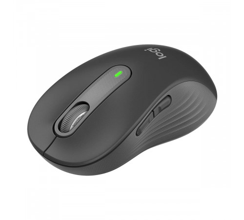 Мышь беспроводная Logitech M650L Signature Graphite |910-006236| темно-серая, 400-4000 dpi, |910-006236| Bluetooth + 2.4G, 5 кнопок, АА-батарейка, полноразмерная, правый хват