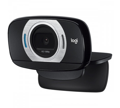 Веб-камера Logitech C615 черная, 2Mp, FullHD 1080p@30fps, фиксированный фокус, угол |960-001056| захвата 78°, универсальное поворотное крепление, USB2.0, кабель 0.9м