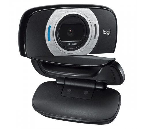 Веб-камера Logitech C615 черная, 2Mp, FullHD 1080p@30fps, фиксированный фокус, угол |960-001056| захвата 78°, универсальное поворотное крепление, USB2.0, кабель 0.9м