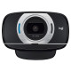 Веб-камера Logitech C615 черная, 2Mp, FullHD 1080p@30fps, фиксированный фокус, угол |960-001056| захвата 78°, универсальное поворотное крепление, USB2.0, кабель 0.9м