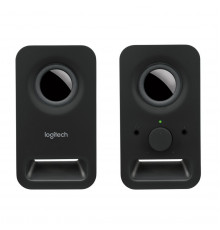 Колонки акустические Logitech Z150 Black черные, стерео 2.0, 3Вт, 150Гц-20КГц, jack 3.5мм, кабель 1.8м, адаптер питания 5В