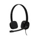 Гарнитура Logitech H151 |981-000589| черная, накладные амбушюры, поворотный микрофон, jack 3.5мм, управление на кабеле, кабель 1.8м
