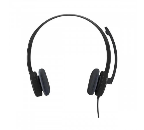 Гарнитура Logitech H151 |981-000589| черная, накладные амбушюры, поворотный микрофон, jack 3.5мм, управление на кабеле, кабель 1.8м