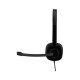 Гарнитура Logitech H151 |981-000589| черная, накладные амбушюры, поворотный микрофон, jack 3.5мм, управление на кабеле, кабель 1.8м