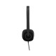 Гарнитура Logitech H151 |981-000589| черная, накладные амбушюры, поворотный микрофон, jack 3.5мм, управление на кабеле, кабель 1.8м
