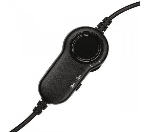 Гарнитура Logitech H151 |981-000589| черная, накладные амбушюры, поворотный микрофон, jack 3.5мм, управление на кабеле, кабель 1.8м