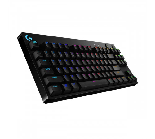 Клавиатура игровая Logitech G PRO TKL Black |920-009393| 89 клавиш (2 дополнительных), без цифрового блока, RGB-подсветка, съемный кабель 1,8м