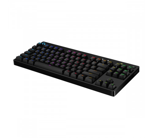 Клавиатура игровая Logitech G PRO TKL Black |920-009393| 89 клавиш (2 дополнительных), без цифрового блока, RGB-подсветка, съемный кабель 1,8м