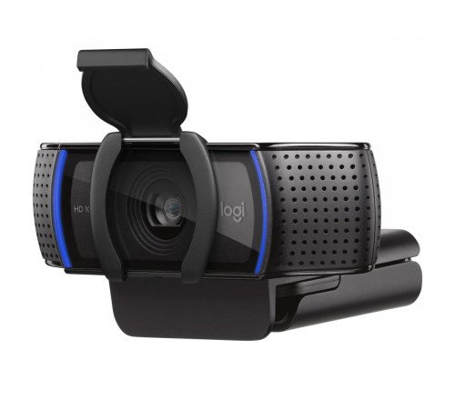 Веб-камера Logitech C920S Pro HD черная, 3Mp, FHD 1080p@30fps, автофокус, угол обзора |960-001252| 78°, складная подставка, USB2.0, кабель 1.5м