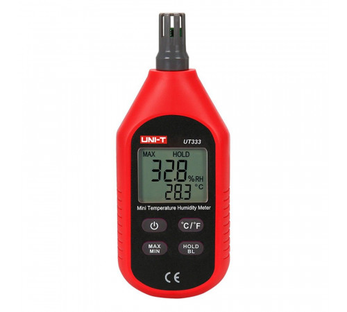 Гигрометр UNI-T Измеритель температуры и влажности UT333 , -10 ~ 60C, 0 ~ 100%