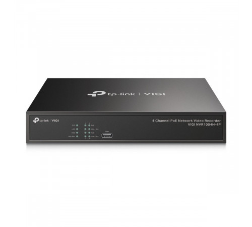 Видеорегистратор TP-LINK VIGI NVR1004H-4P 4-канальный сетевой видеорегистратор PoE