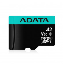 Карта памяти ADATA AUSDX128GUI3V30SA2-RA1 AUSDX128GUI3V30SA2-RA1 UHS-I U3 Class 10/V30S/A2, Adapter, 100/80 MB/s, RTL (771335)