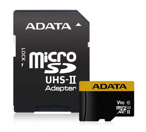 Карта памяти ADATA AUSDX64GUII3CL10-CA1 AUSDX64GUII3CL10-CA1 UHS-II U3 CLASS10, Adapter, 275/155 MB/s, RTL (968684)