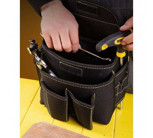 Поясная сумка монтажника Deli DL-P4 220 x 200 x 140мм, 6 карманов, ткань Оксфорд 600D