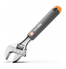Разводной ключ «Home Series Gray" Deli HT1508C 200мм, эксклюзивный дизайн, рукоятка - высококачественный софттач пластик