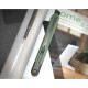 Технический нож "Home Series Green" Deli HT4009L  ширина лезвия 9мм, эксклюзивный дизайн, корпус из высококачественного софттач пластика