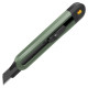 Технический нож "Home Series Green" Deli HT4018L  ширина лезвия 18мм, эксклюзивный дизайн, корпус из высококачественного софттач пластика