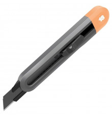 Технический нож "Home Series Gray" Deli HT4018C  ширина лезвия 18мм, эксклюзивный дизайн, корпус из высококачественного софттач пластика