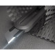 Технический нож "Home Series Gray" Deli HT4018C  ширина лезвия 18мм, эксклюзивный дизайн, корпус из высококачественного софттач пластика