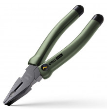 Комбинированные плоскогубцы "Home Series Green" Deli HT2007L 180мм, эксклюзивный дизайн, рукоятка из высококачественного софттач пластика
