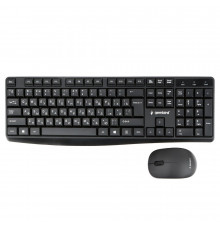 Комплект клавиатура и мышь Gembird KBS-9300 черн., 104 кл, 2.4ГГц, 1000 DPI черн., 104 кл, 2.4ГГц, 1000 DPI (270753)