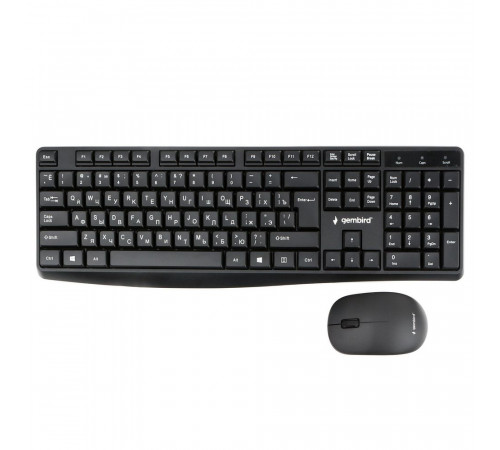 Комплект клавиатура и мышь Gembird KBS-9300 черн., 104 кл, 2.4ГГц, 1000 DPI черн., 104 кл, 2.4ГГц, 1000 DPI (270753)