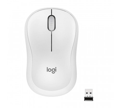 Мышь беспроводная Logitech M220 Silent White (910-006128) белая, оптическая, 1000dpi, 2.4 GHz, |910-006128| USB-ресивер, бесшумная