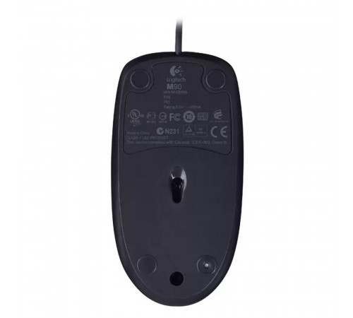 Мышь Logitech M90 Black (910-001793) черная, оптическая, 1000dpi, USB, 1.8м черная, оптическая, 1000dpi, USB, 1.8м