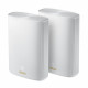Маршрутизатор ASUS XP4(2-PK) (XP4(2-PK)/EU) WiFi 6 2x1G USB+2x1G USB 1201+574Mbps 5GHz/2.4GHz /P_EU_UK/WHITE-2-PK (90IG05T0-BM9110)