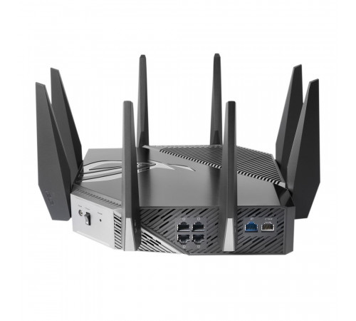 Маршрутизатор ASUS GT-AXE11000 WiFi 6E 2.5G 4x1G 2хUSB 4804+4804+1148Mbps 6GHz/5GHz/2.4GHz (90IG06E0-MO1R00)