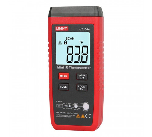 Термометр UNI-T Портативный бесконтактный UT306A , 20C~550C