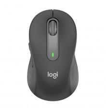 Мышь беспроводная Logitech M650 Signature Graphite |910-006390| темно-серая, 400-4000 dpi, Bluetooth + 2.4G, 5 кнопок, АА-батарейка, полноразмерная, правый хват