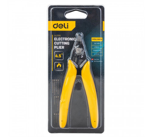 Кусачки Deli DL2705 130мм, сталь CrV, пластиковая ручка