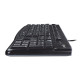 Клавиатура Logitech K120 черная, офисная, 104 клавиши, защита от воды |920-002583| USB 1.5м, RTL