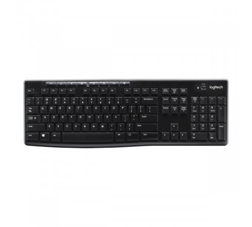 Клавиатура беспроводная Logitech K270 |920-003058| приемник Unifying, 2 батарейки AAA, RTL